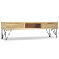 vidaXL Έπιπλο Τηλεόρασης 120 x 35 x 35 εκ. από Μασίφ Ξύλο Teak