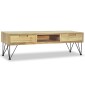 vidaXL Έπιπλο Τηλεόρασης 120 x 35 x 35 εκ. από Μασίφ Ξύλο Teak