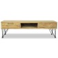 vidaXL Έπιπλο Τηλεόρασης 120 x 35 x 35 εκ. από Μασίφ Ξύλο Teak