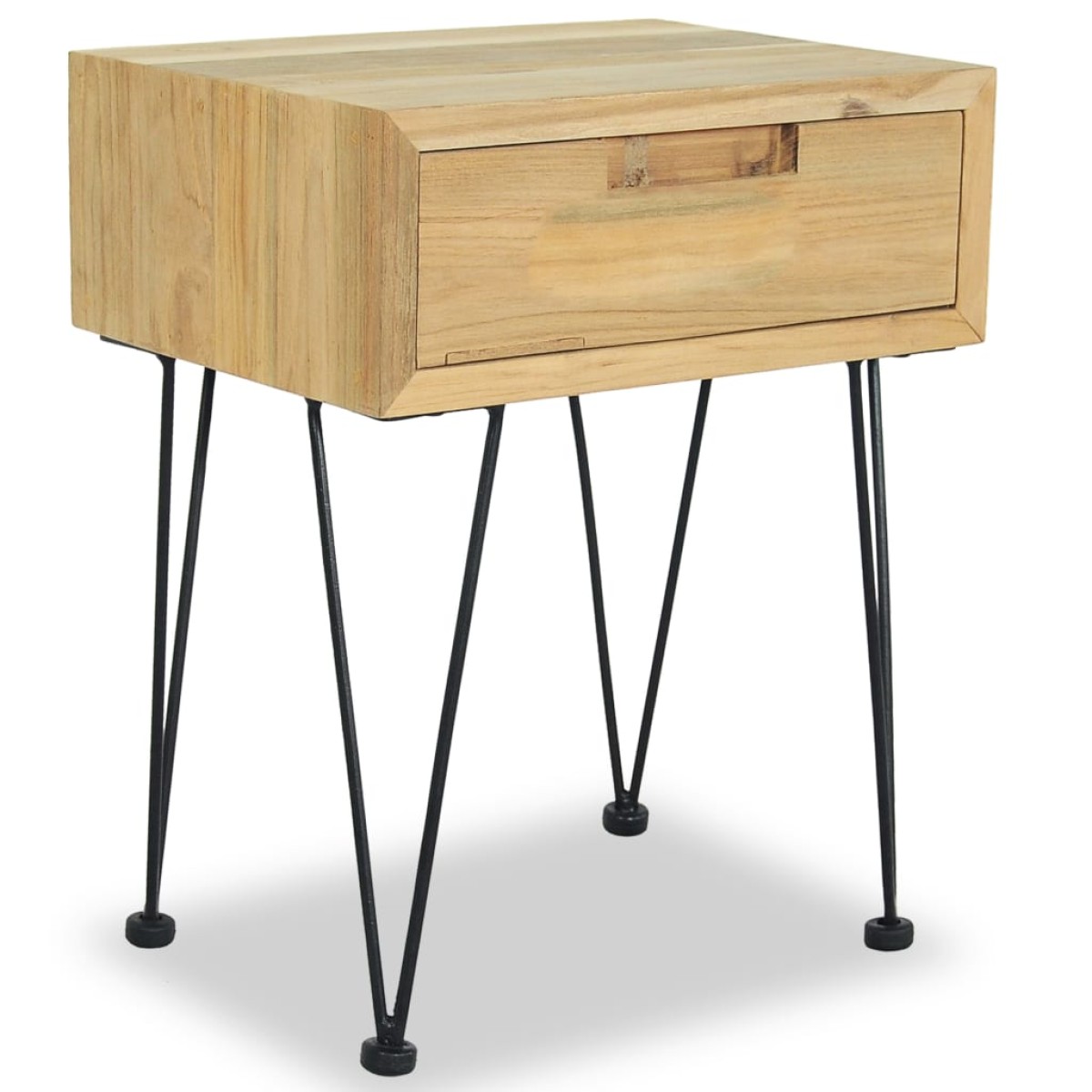 vidaXL Κομοδίνο 40 x 30 x 50 εκ. από Μασίφ Ξύλο Teak
