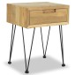 vidaXL Κομοδίνο 40 x 30 x 50 εκ. από Μασίφ Ξύλο Teak
