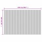 vidaXL Διαχωριστικό Δωματίου Γκρι 250 x 165 εκ. Μπαμπού