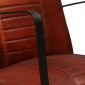 vidaXL Πολυθρόνα Καφέ από Γνήσιο Δέρμα
