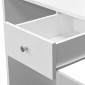vidaXL Μπουντουάρ Λευκό 75 x 40 x 141 εκ. από Μοριοσανίδα