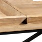 vidaXL Κονσόλα Τραπέζι 130 x 40 x 80 εκ. από Μασίφ Ξύλο Μάνγκο