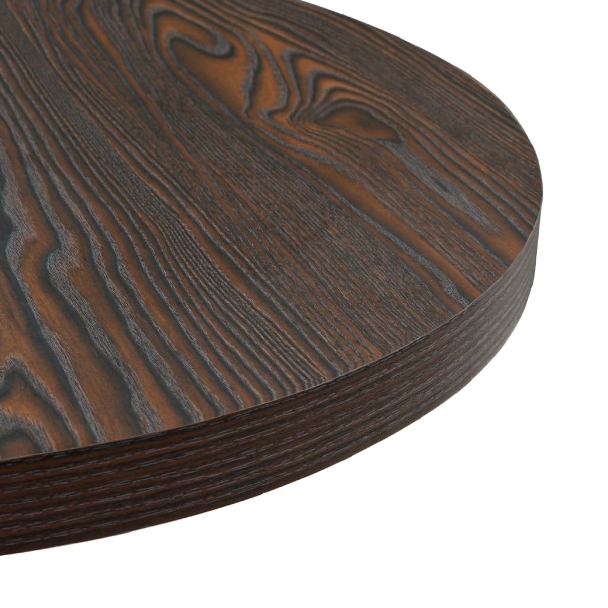 vidaXL Τραπέζι Bistro Στρογγυλό Σκούρο Σταχτί 60 x 75 εκ. MDF / Ατσάλι