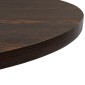 vidaXL Τραπέζι Bistro Στρογγυλό Σκούρο Σταχτί 80 x 75 εκ. MDF / Ατσάλι