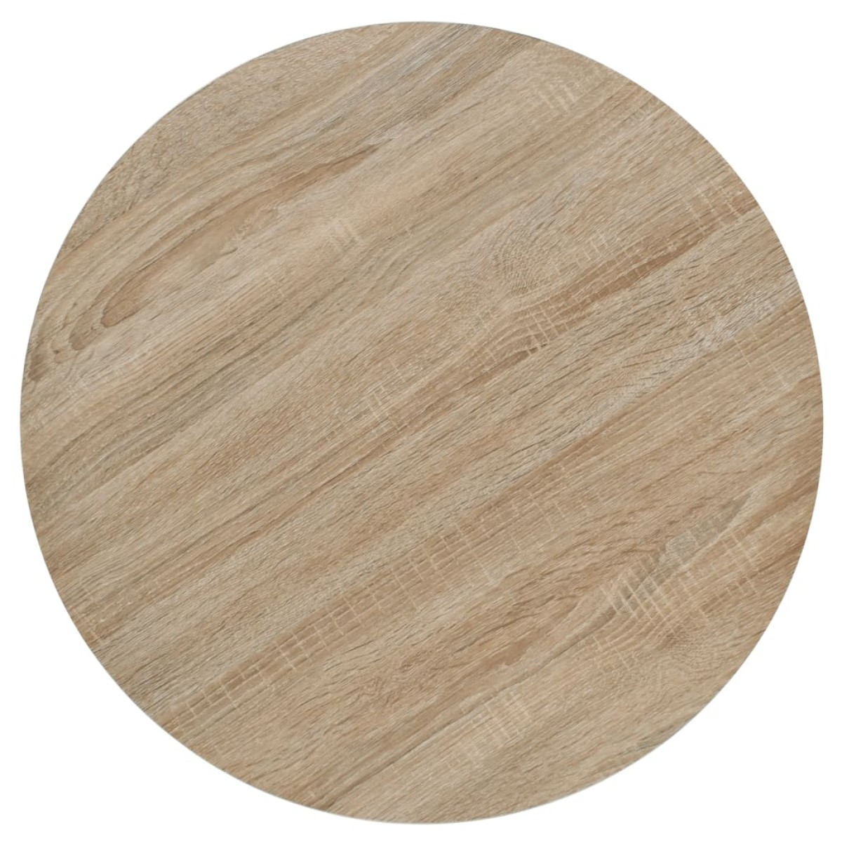 vidaXL Τραπέζι Bistro Στρογγυλό Χρώμα Δρυός 60 x 75 εκ. MDF / Ατσάλι