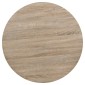 vidaXL Τραπέζι Bistro Στρογγυλό Χρώμα Δρυός 80 x 75 εκ. MDF / Ατσάλι