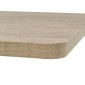 vidaXL Τραπέζι Bistro Τετράγωνο Χρώμα Δρυός 80x80x75 εκ. MDF/Ατσάλι