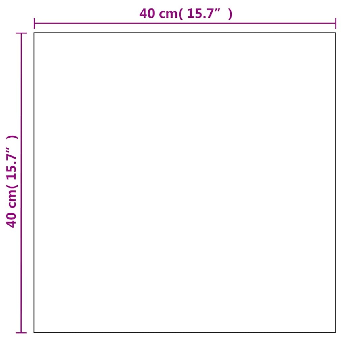 vidaXL Καθρέφτης Τοίχου Τετράγωνος 40 x 40 εκ. Γυάλινος