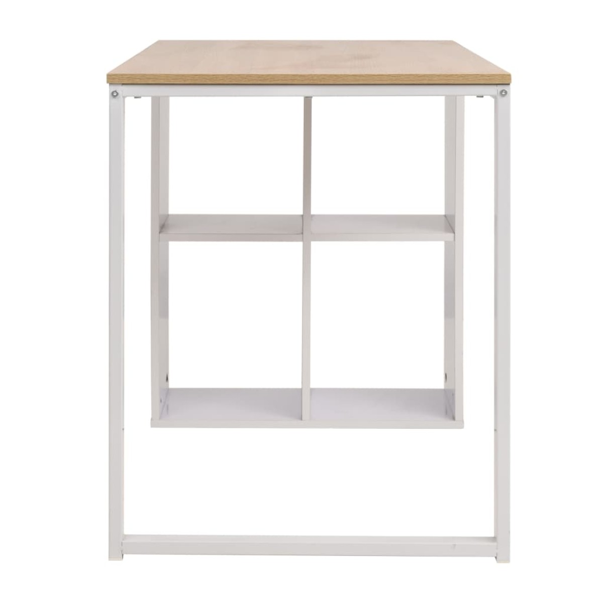 vidaXL Γραφείο Δρυς και Λευκό 120 x 60 x 75 εκ.