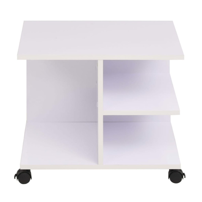 vidaXL Ραφιέρα με Ρόδες Λευκό Χρώμα 50 x 35 x 42 εκ.