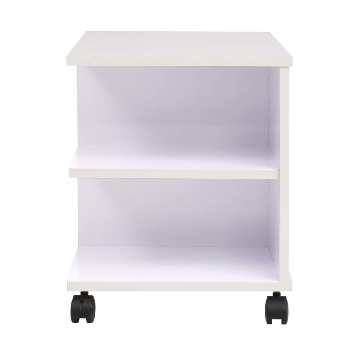 vidaXL Ραφιέρα με Ρόδες Λευκό Χρώμα 50 x 35 x 42 εκ.