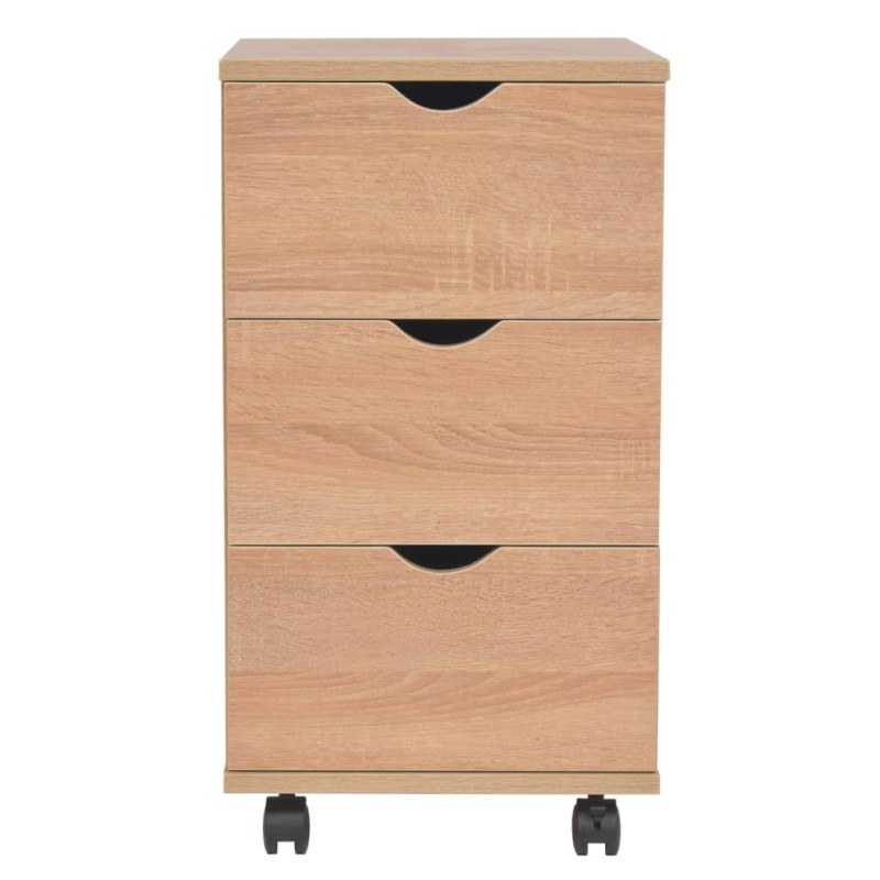 vidaXL Συρταριέρα Χρώμα Δρυός 33 x 45 x 60 εκ.