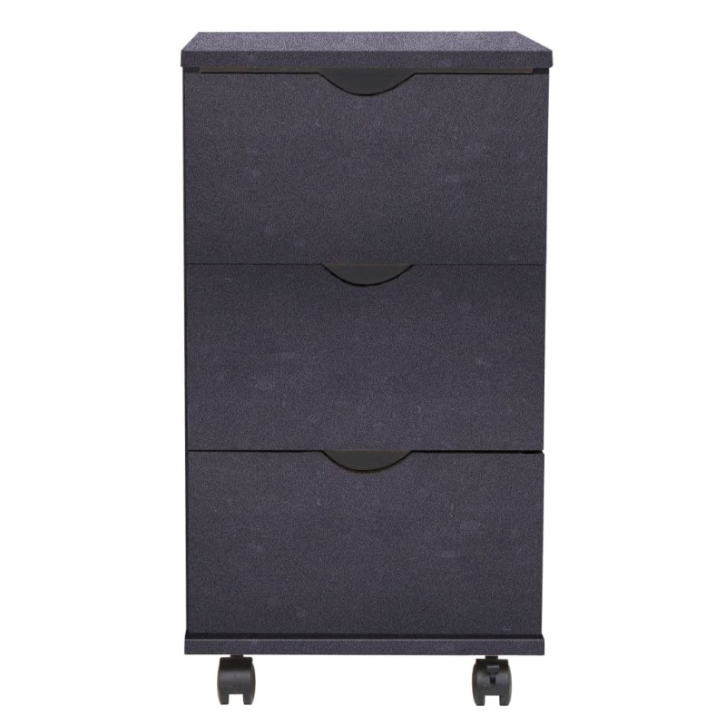 vidaXL Συρταριέρα Μαύρη 33 x 45 x 60 εκ.