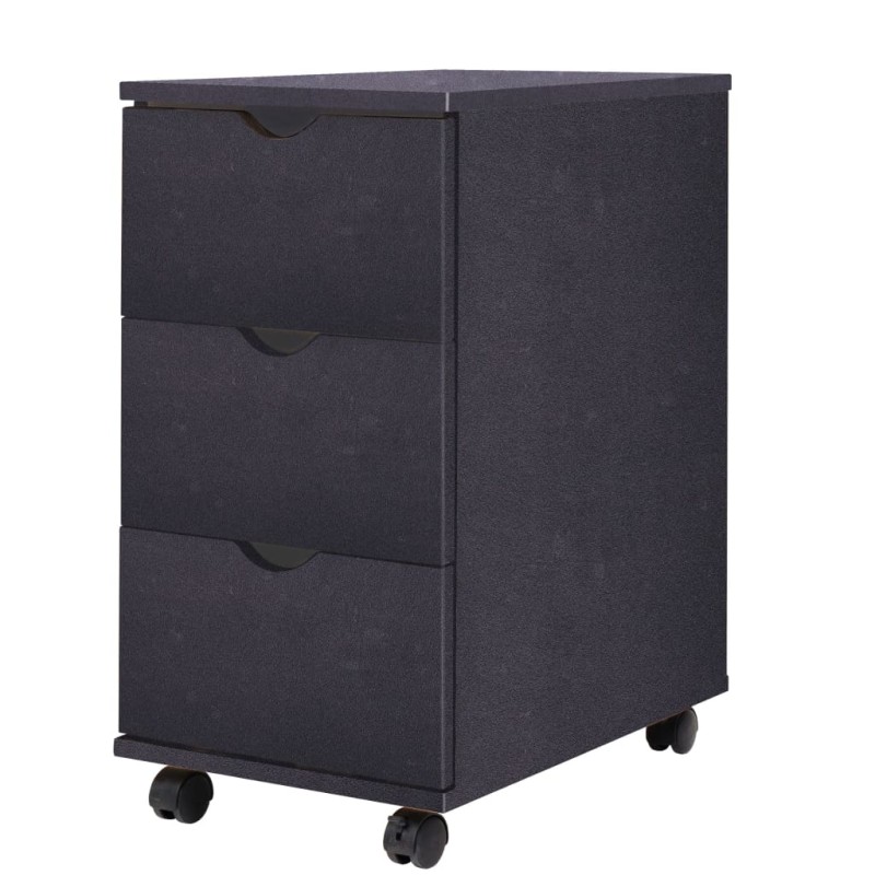 vidaXL Συρταριέρα Μαύρη 33 x 45 x 60 εκ.