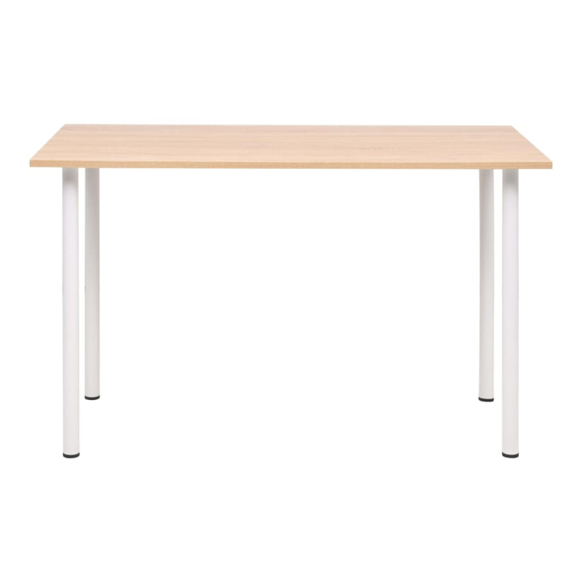 vidaXL Τραπεζαρία Χρώμα Δρυός και Λευκό 120 x 60 x 73 εκ.