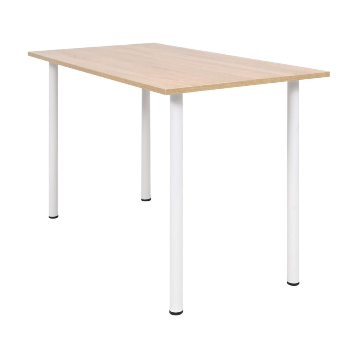 vidaXL Τραπεζαρία Χρώμα Δρυός και Λευκό 120 x 60 x 73 εκ.