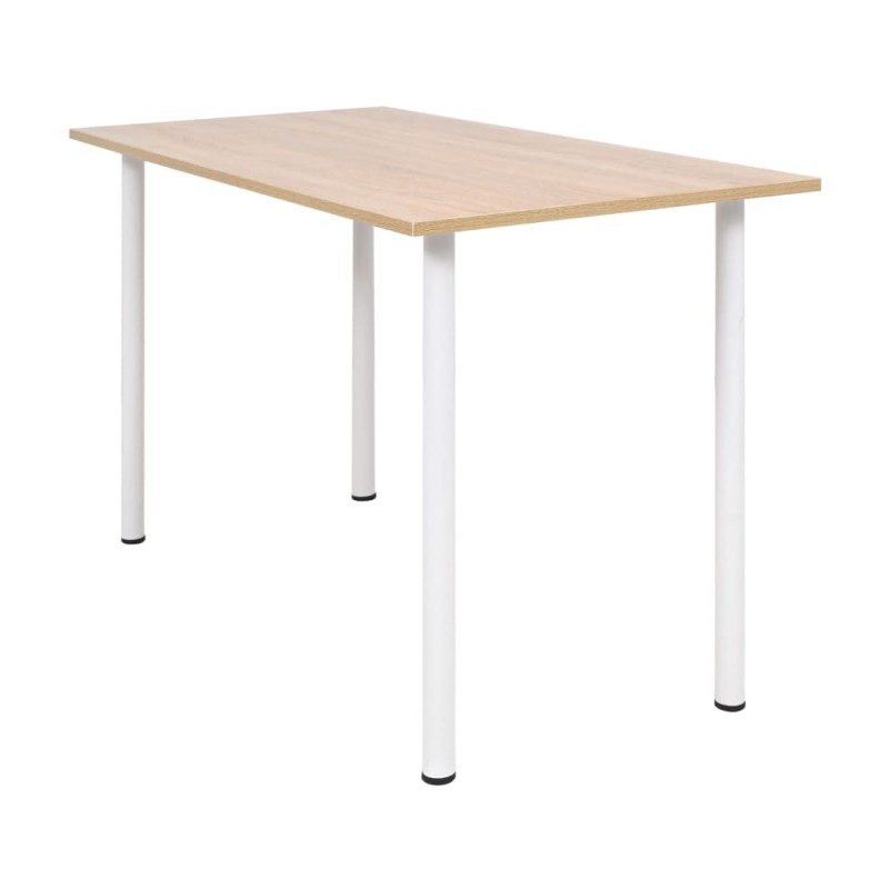 vidaXL Τραπεζαρία Χρώμα Δρυός και Λευκό 120 x 60 x 73 εκ.