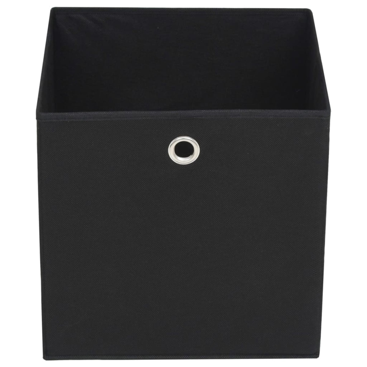 vidaXL Κουτιά Αποθήκευσης 4 τεμ. Μαύρα 32x32x32 εκ. Ύφασμα Non-woven