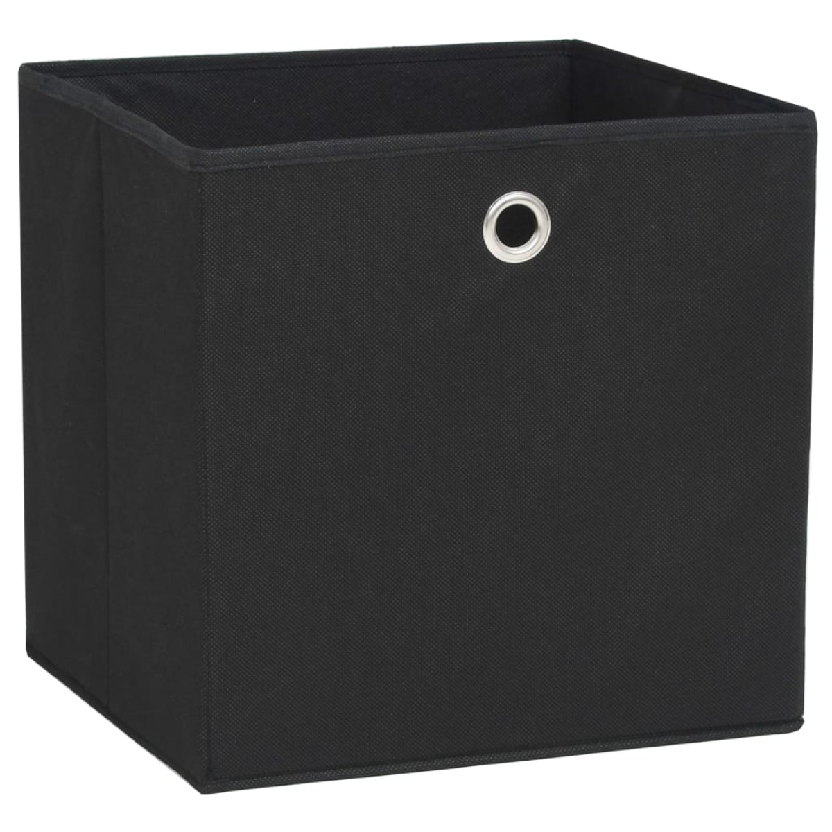vidaXL Κουτιά Αποθήκευσης 4 τεμ. Μαύρα 32x32x32 εκ. Ύφασμα Non-woven