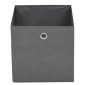 vidaXL Κουτιά Αποθήκευσης 4 τεμ. Γκρι 32x32x32 εκ. Ύφασμα Non-woven