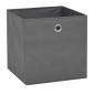 vidaXL Κουτιά Αποθήκευσης 10 τεμ. Γκρι 32x32x32 εκ. Ύφασμα Non-woven