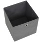 vidaXL Κουτιά Αποθήκευσης 10 τεμ. Γκρι 32x32x32 εκ. Ύφασμα Non-woven