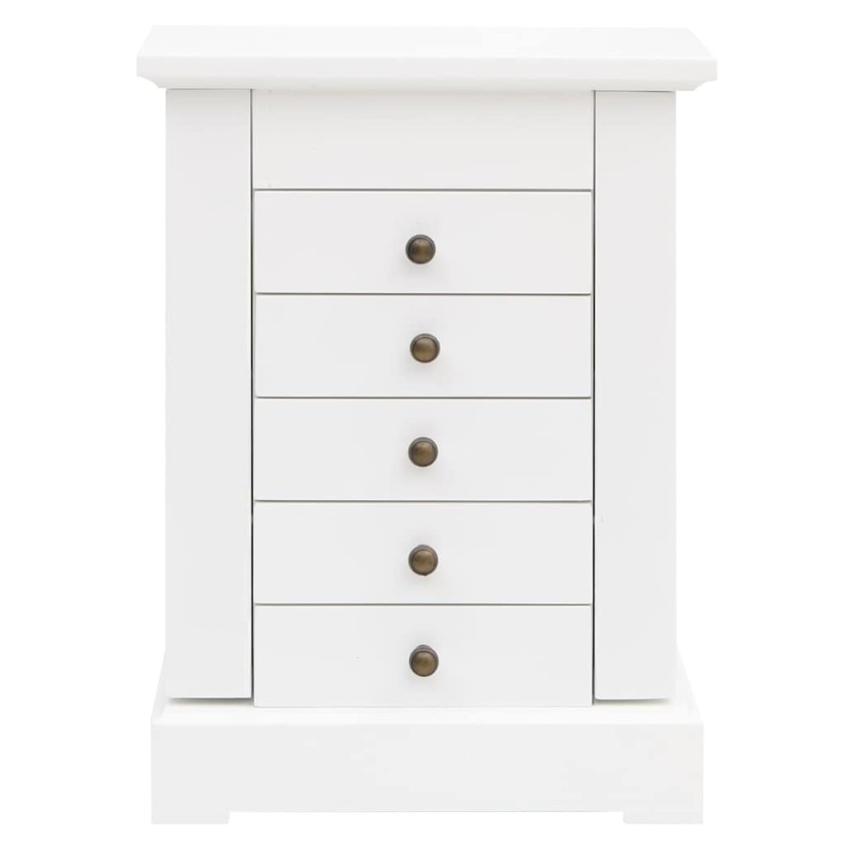 vidaXL Κοσμηματοθήκη με Καθρέφτη 25 x 13,5 x 34 εκ. από MDF
