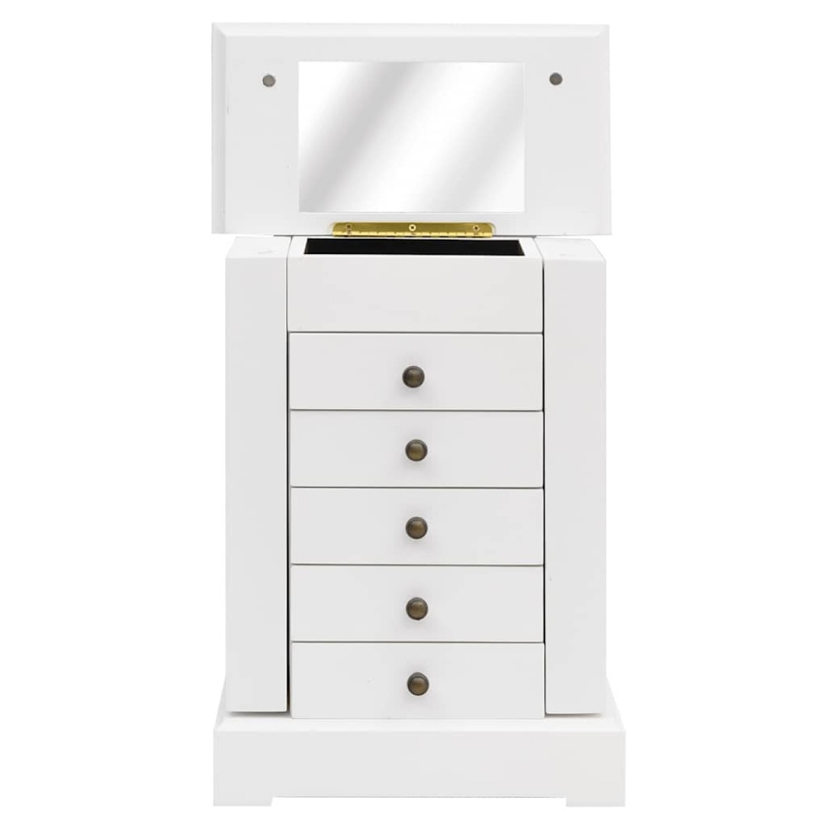 vidaXL Κοσμηματοθήκη με Καθρέφτη 25 x 13,5 x 34 εκ. από MDF