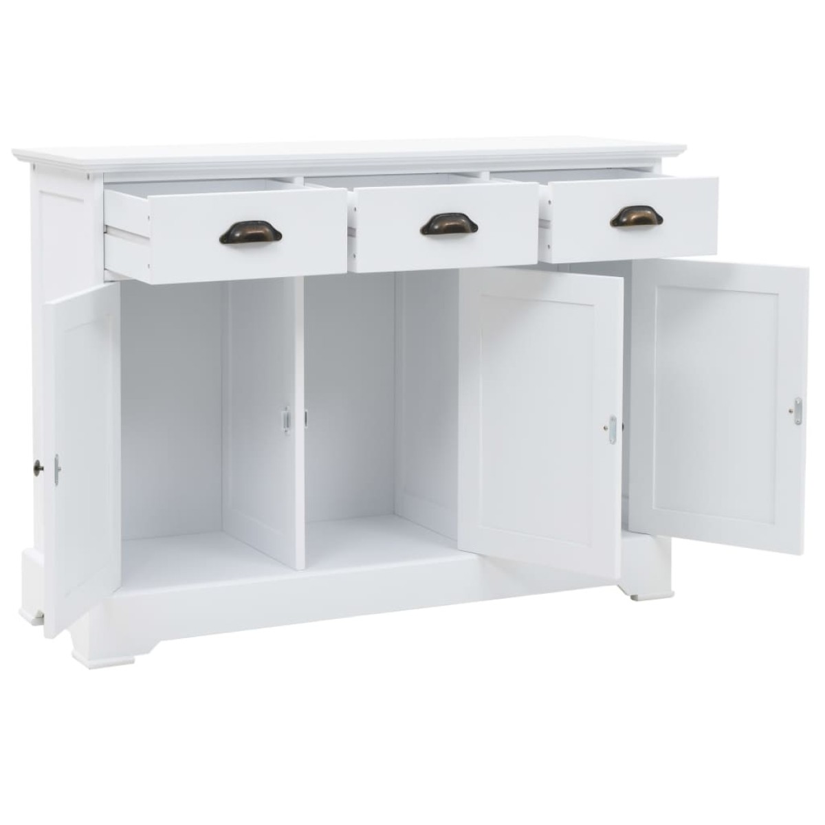 vidaXL Μπουφές με 3 Πόρτες 105 x 35 x 77,5 εκ. από MDF και Ξύλο Πεύκου