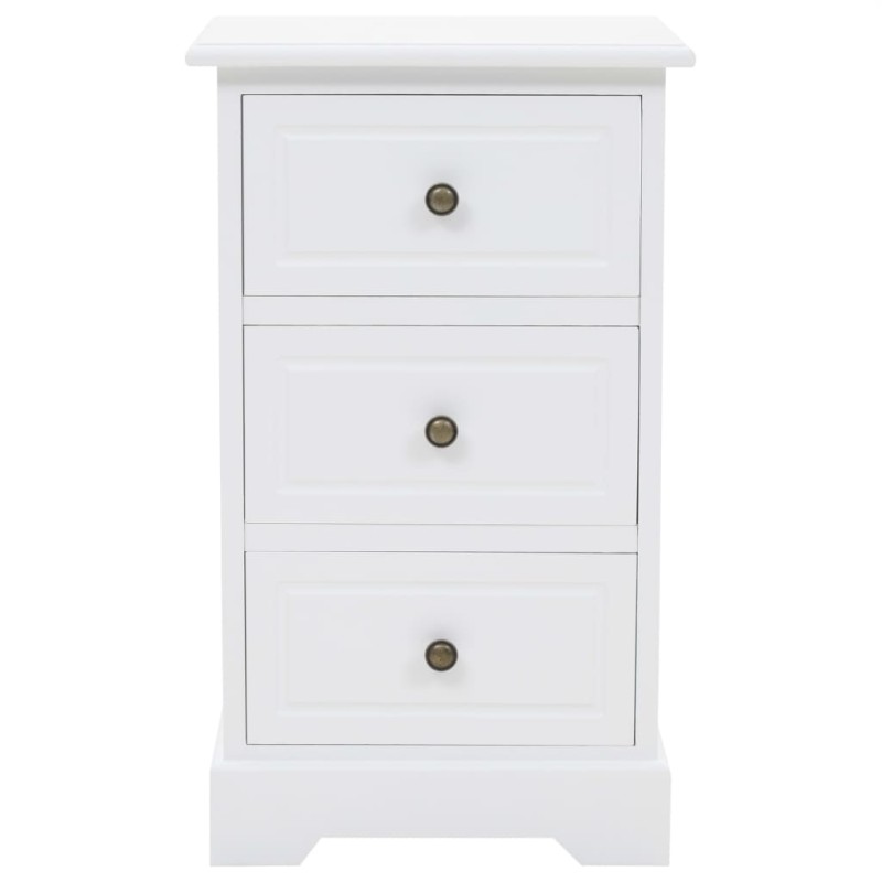 vidaXL Κομοδίνο 35 x 32 x 59 εκ. από MDF και Ξύλο Πεύκου