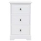 vidaXL Κομοδίνο 35 x 32 x 59 εκ. από MDF και Ξύλο Πεύκου