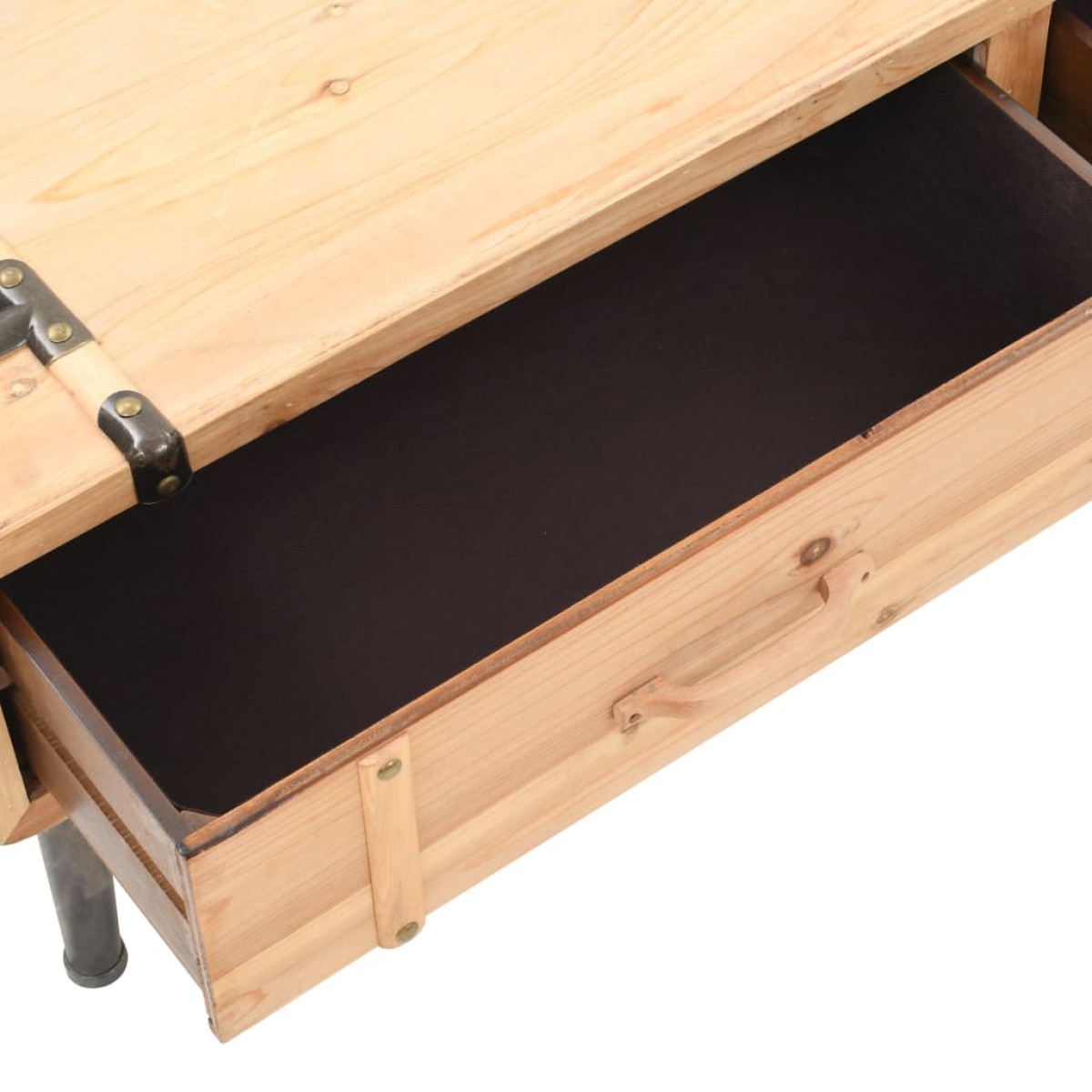 vidaXL Έπιπλο Τηλεόρασης 120 x 33 x 35 εκ. από Μασίφ Ξύλο Ελάτης
