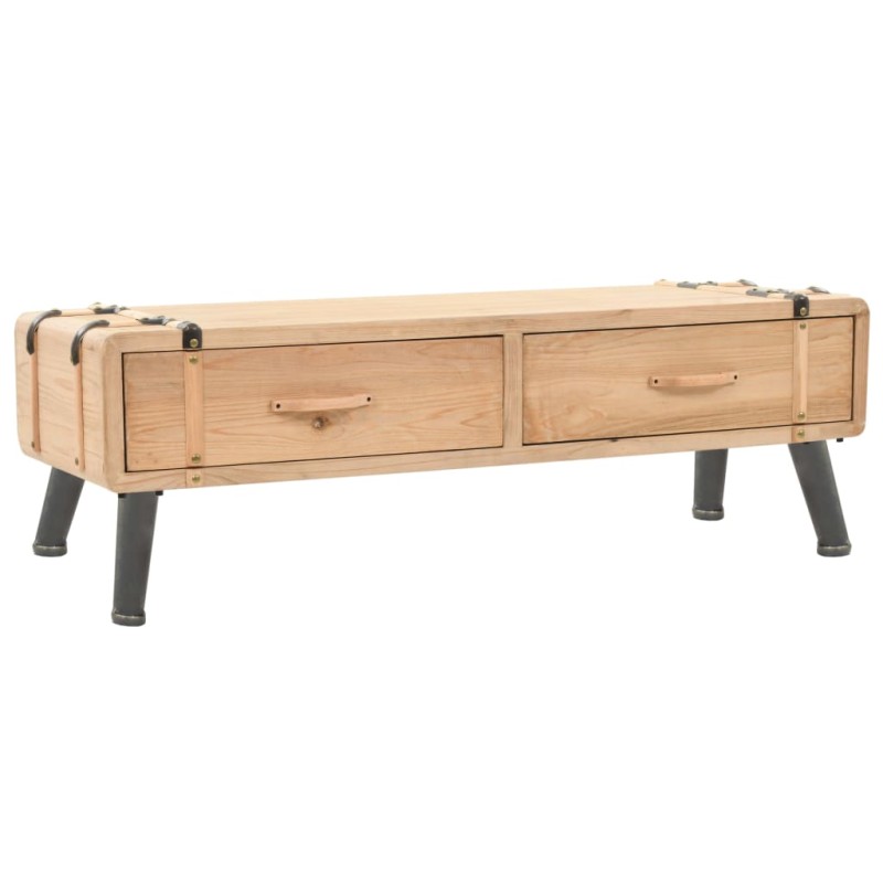 vidaXL Έπιπλο Τηλεόρασης 120 x 33 x 35 εκ. από Μασίφ Ξύλο Ελάτης
