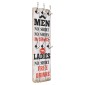vidaXL Κρεμάστρα Τοίχου «MEN LADIES» με 6 Γάντζους 120 x 40 εκ.