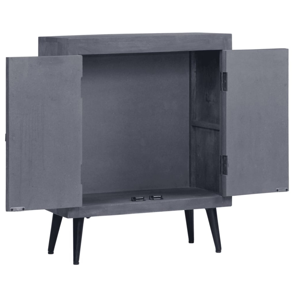 vidaXL Ντουλάπι 60 x 30 x 76 εκ. από Μασίφ Ξύλο Μάνγκο