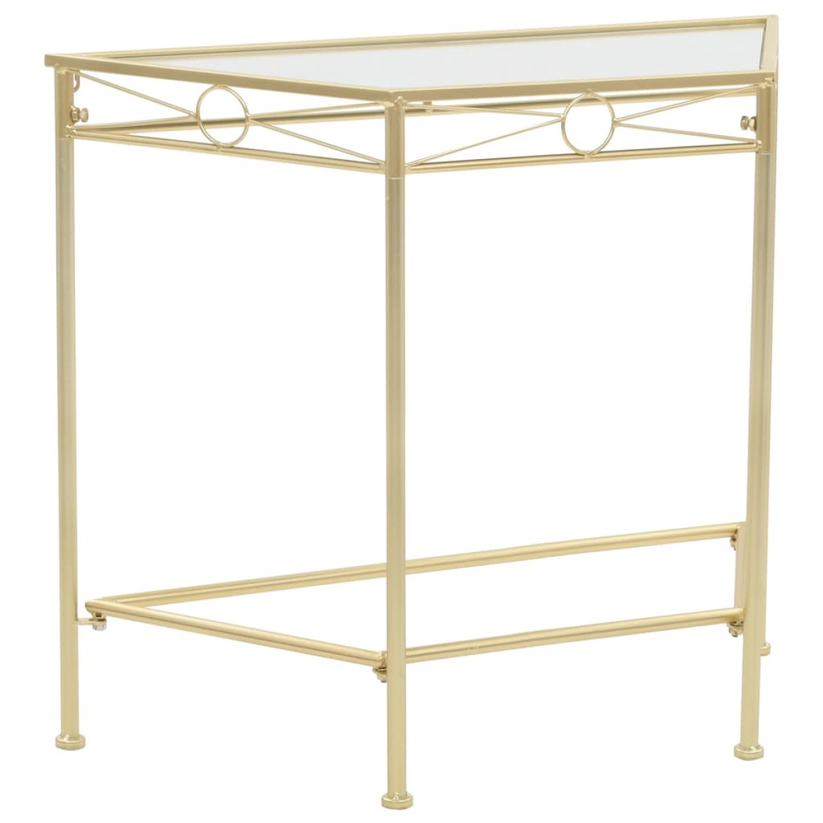 vidaXL Βοηθητικό Τραπέζι Vintage Στιλ Χρυσό 87 x 34 x 73 εκ. Μεταλλικό