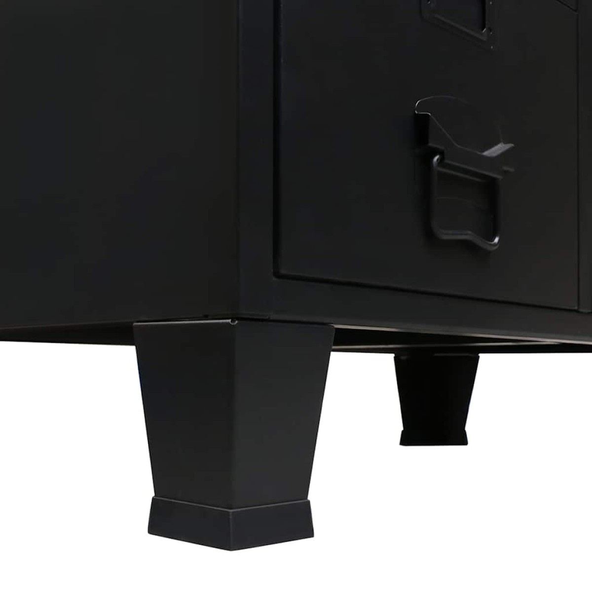 vidaXL Ντουλάπι με Βιομηχανικό Στιλ Μαύρο 67 x 35 x 107 εκ. Μεταλλικό