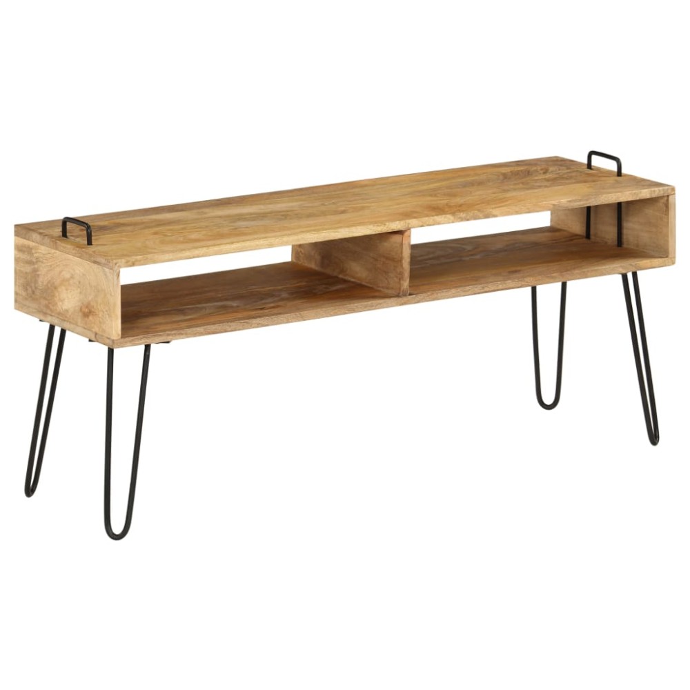 vidaXL Έπιπλο Τηλεόρασης 110 x 35 x 45 εκ. από Μασίφ Ξύλο Μάνγκο