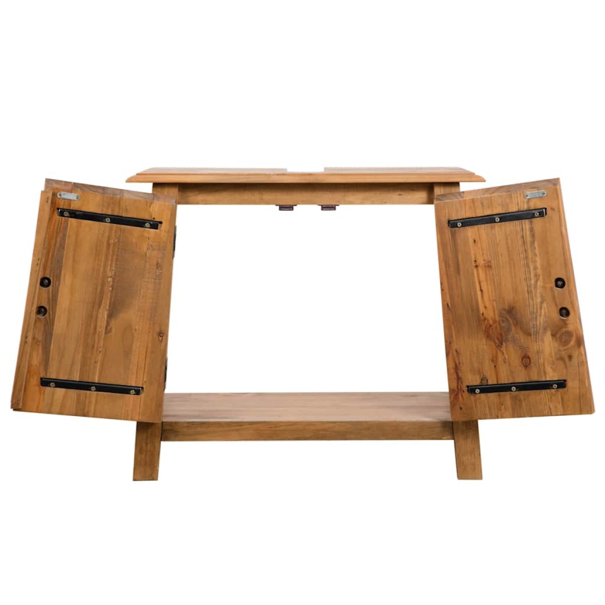 vidaXL Ντουλάπι Νιπτήρα 70x32x63 εκ. Μασίφ Ανακυκλωμένο Ξύλο Πεύκου