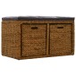 vidaXL Πάγκος με 2 Καλάθια Καφέ 71 x 40 x 42 εκ. από Seagrass