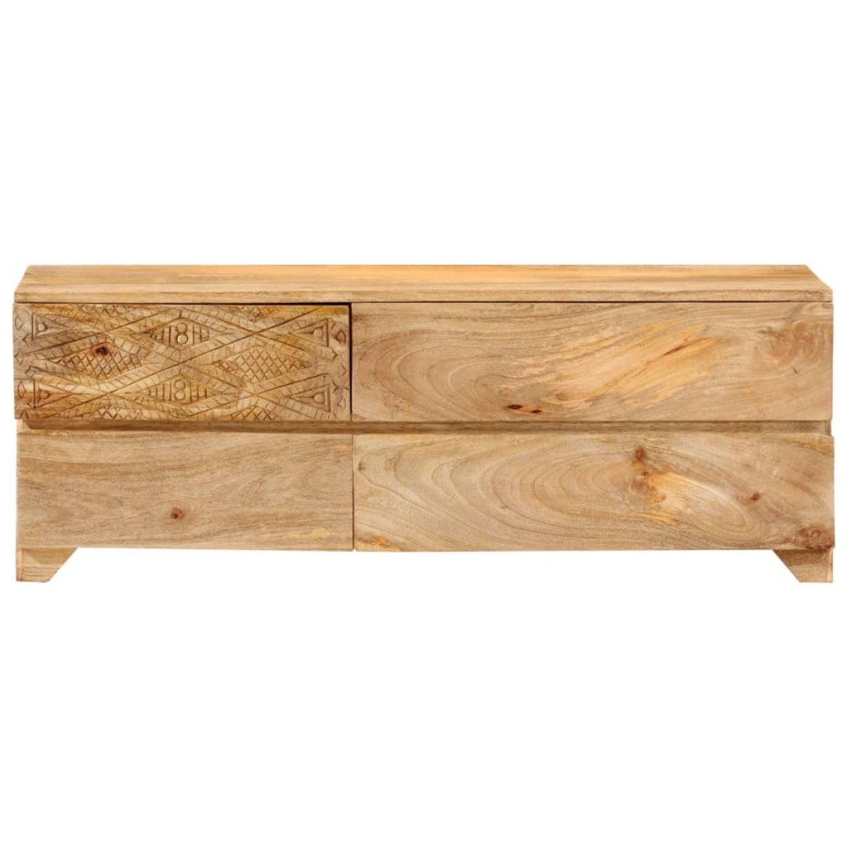 vidaXL Έπιπλο Τηλεόρασης 110 x 30 x 40 εκ. από Μασίφ Ξύλο Μάνγκο