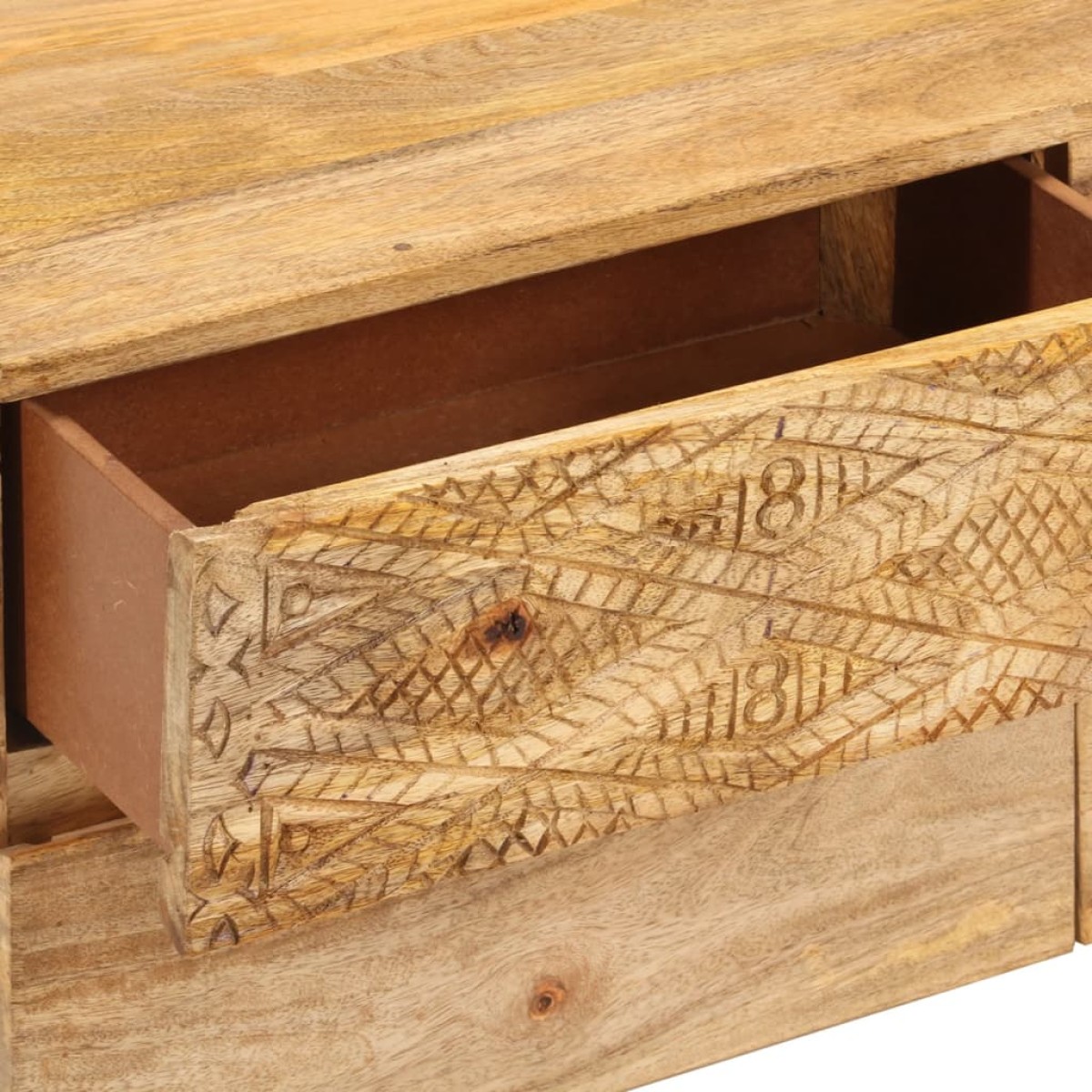 vidaXL Έπιπλο Τηλεόρασης 110 x 30 x 40 εκ. από Μασίφ Ξύλο Μάνγκο
