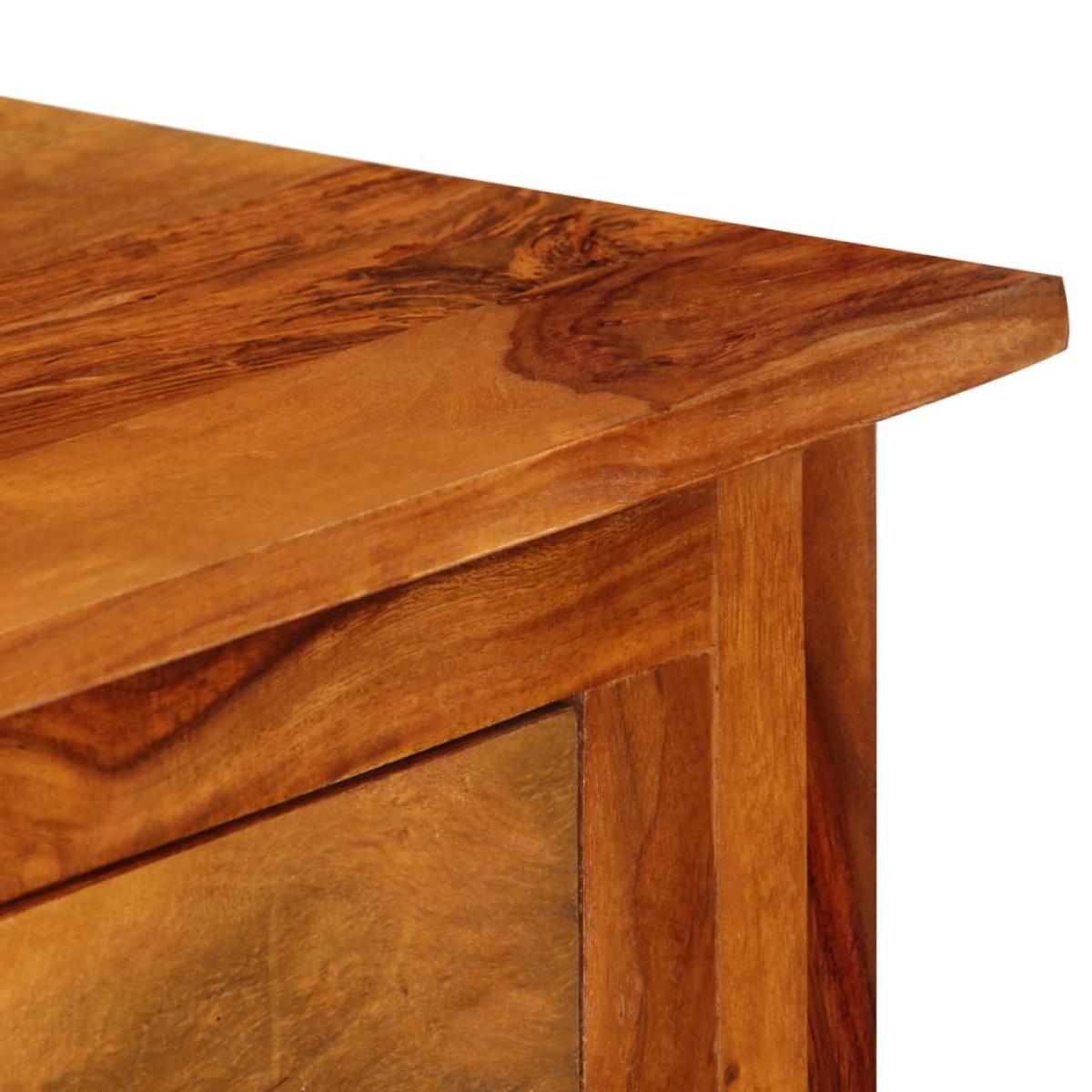 vidaXL Κονσόλα με 3 Συρτάρια 110x30x80 εκ. από Μασίφ Ξύλο Sheesham