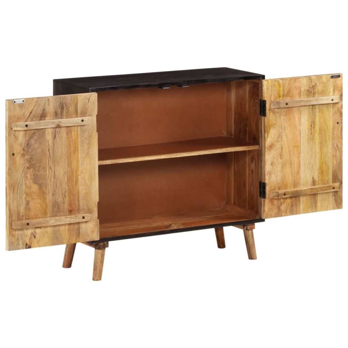 vidaXL Ντουλάπι 85 x 30 x 75 εκ. από Μασίφ Ξύλο Μάνγκο