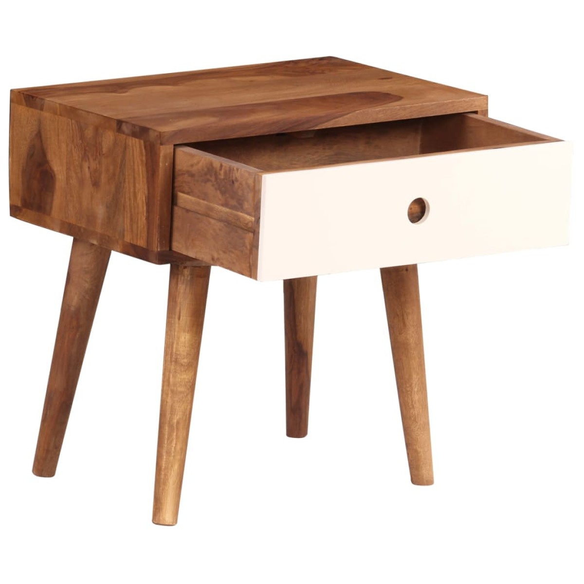 vidaXL Κομοδίνο 45 x 30 x 45 εκ. από Μασίφ Ξύλο Sheesham