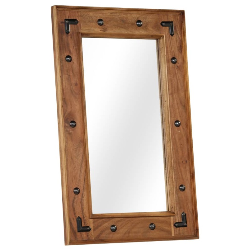 vidaXL Καθρέφτης 50 x 80 εκ. από Μασίφ Ξύλο Ακακίας
