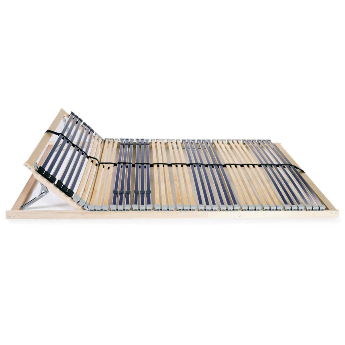 vidaXL Τελάρο Κρεβατιού με 42 Σανίδες & 7 Ζώνες 140 x 200 εκ.
